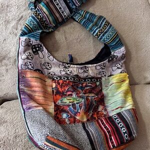 Colorful Patchwork Hobo Bag